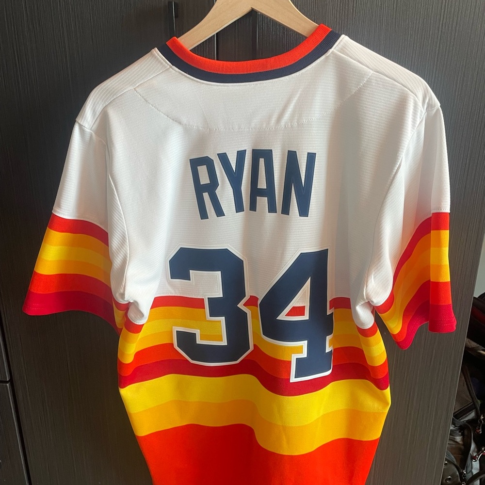 Astros nike nolan ryan jersey size medium